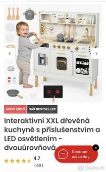 Dřevěná dětská kuchyňka XXL