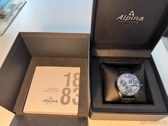 SWISS hodinky Alpina Startimer Pilot Chronograph 10 ATM Saf