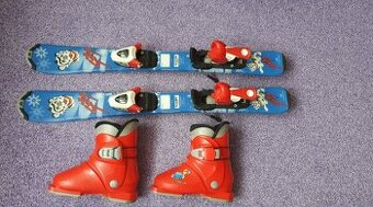 Dětské lyže tecno pro 80cm,+ přezkáče vel.28