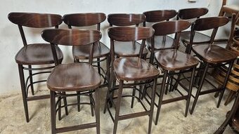 Barové židle Ton Banana - s novým lakem (č.18)