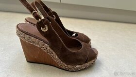 GEOX 38 Hnedé sandále na platforme