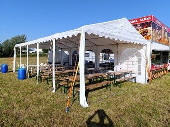 Prodám bytelný kvalitní párty stan 5x10m.