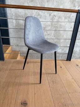 Jídelní židle - šedý manšestr