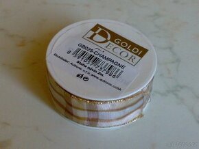 Nová dekorační stuha Goldi Decor "Champagne" - 1 ks