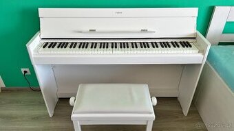 Digitální piano Yamaha YDP-S54WH s židličkou Stagg