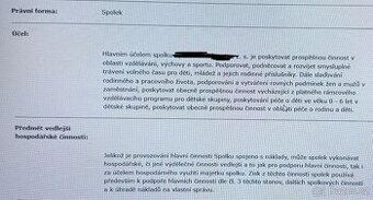 Přenecháme založený spolek