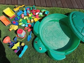 Pískoviště želva Little Tikes + hračky zdarma