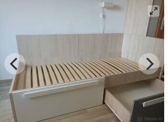 Postel 90x200 s úložným prostorem