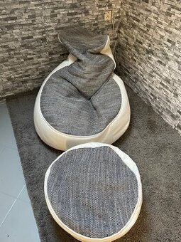 Sedací vak s taburetem
