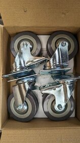 4kusy otocnych kolecek 75mm 220kg - 1