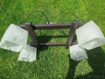 Prodám závěsný lustr (4) +Led žárovky