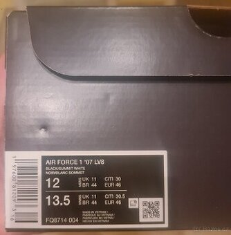 Predám Nike air force 1 07 LV8 black