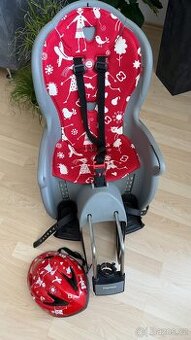Dětská cyklosedačka Hamax – jako nová + helma