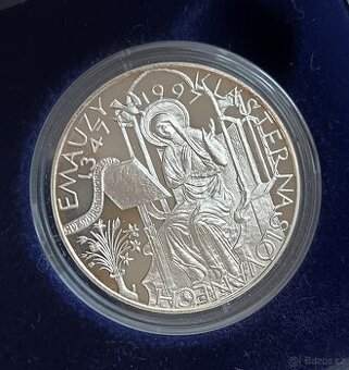 Stříbrná pamětní mince ČNB 200kč Proof provedení 1997
