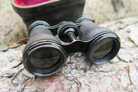 Starožitný dalekohled -kukatko + pouzdro, dalekohled  6x40