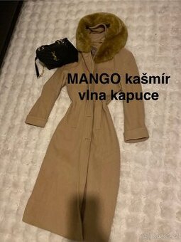 Kasmirovy vlneny kabát bezovy damsky dlouhy 42