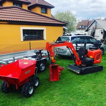 Půjčení minibagr a minidupr