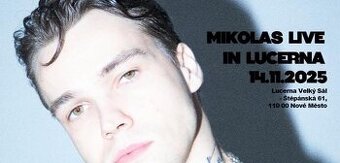 Vstupenka na koncert Mikolase Josefa v Lucerně 14.11.