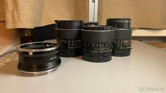 Set Mamiya 645 C objektivů (45mm S, 55mm, 80mm f/1.9)