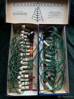 Retro svíčky na vánoční stromek 2x