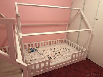 Domečková postel 120x200 s matrací