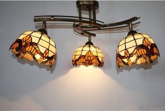Vitrážový stropní Tiffany lustr-nový