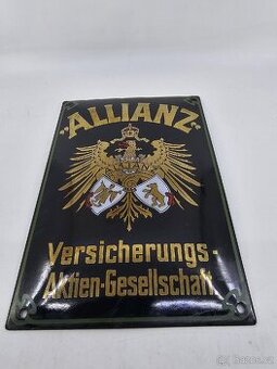 Stara smaltovana cedulka ALLIANZ
