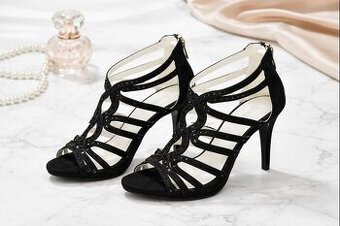 Páskové sexy sandálky - highheels 37 - 1