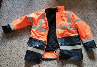 Silničářská pracovní bunda 4v1 - zimní, silně reflexní