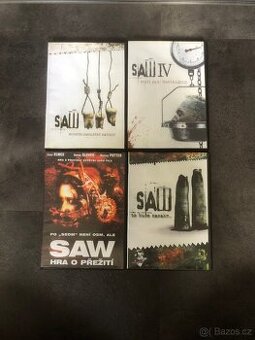 Kolekce DVD SAW – originální obaly, neoriginální disky