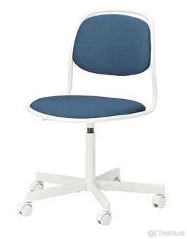 Otočná židle IKEA bílá/Vissle tm.modrá 395.010.96