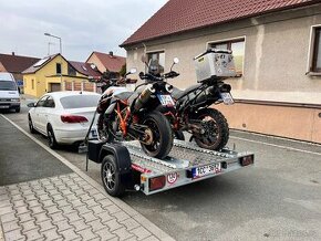 Přívěs na motocykly, pronájem půjčovna