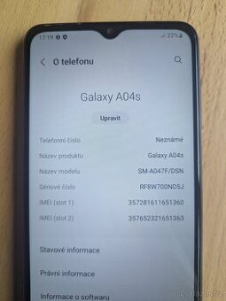 Samsung galaxie A04s