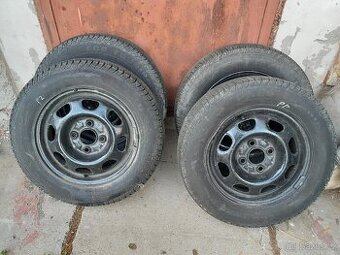 Prodám letní pneumatiky včetně disků 155/70 r13 - 1