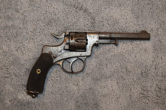 Revolver Nagant 1887, zlacené nápisy - 1
