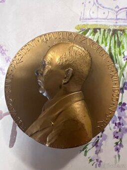 Edvard Beneš plaketa . - 1
