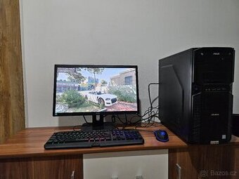Herní pc i5-6400 8gb ddr4 GTX 1060 3gb lcd 22" hdmi GTA5