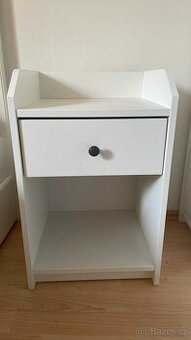 IKEA Noční stolek, bílá, HAUGA
