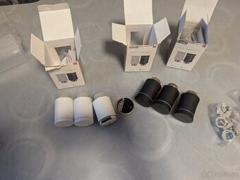 Zigbee 6ks RTV hlavice + 6ks teploměr+vlhkoměr