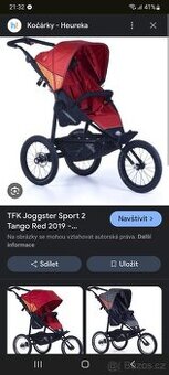 Kočárek TFK-Joggster 2019 červená