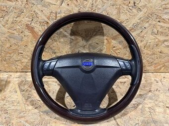 Dřevěný multifunkční volant + airbag Volvo XC90 MK1