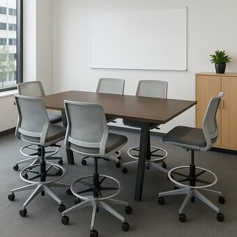 Kancelářský nábytek - Konferenční stůl + 6 židlí