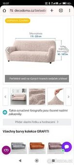 Bielastické potahy na trojsedačku