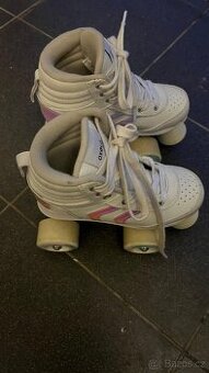 Dětské dívčí inline brusle OXELO QUAD 100, vel. EU 29