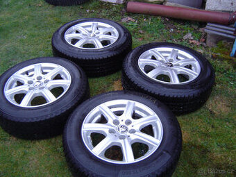 4X ZIMNÍ HLINÍKOVÁ KOLA ŠKODA OCTAVIA II 195/65 R15.