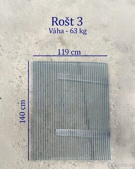 VÝPRODEJ pozinkované  rošty a schodnice