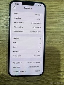 Iphone 14 PLUS 512GB