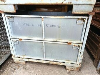 skládací bedna plech.