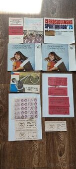 Spartakiáda prospekty,vstupenky a známky