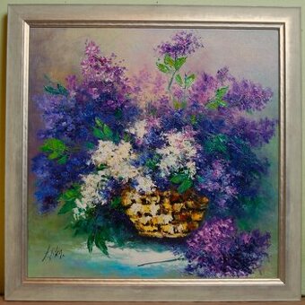 Olejomalba - Małgorzata Łącka - Květnová báze